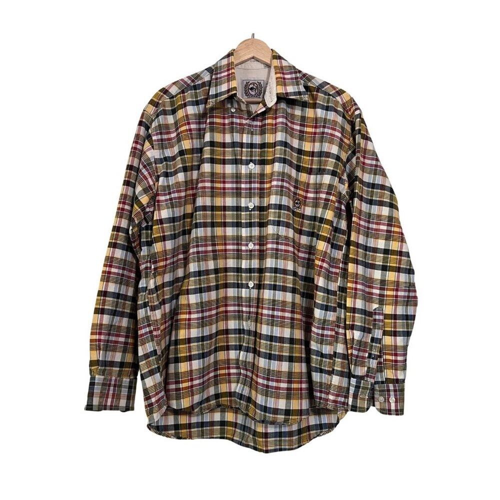 Men’s Cinch Plaid Long Sleeve Button Down | M